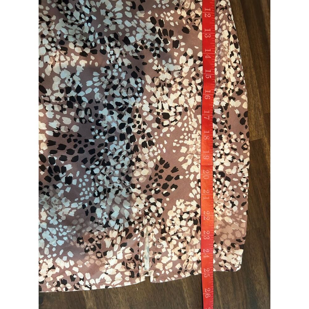 NWT Sadie & Sage Dusty Pink with Abstract Print Cocktail Slip Dress-Large - Picture 14 of 15